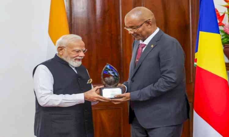 'Proud declaration of India's ascent': HM Shah congratulates PM Modi on Seychellois honour
