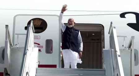PM Modi emplanes for New Delhi after concluding State visit to Seychelles 