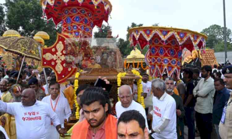 Gujarat: Jal Yatra marks auspicious start of 149th Rath Yatra in Ahmedabad