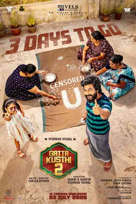 Vishnuu Vishal's 'Gatta Kusthi 2' cleared for release with a 'U' certificate!