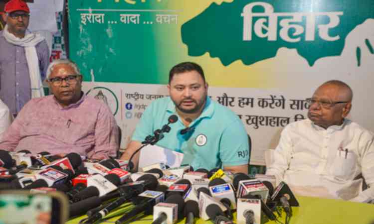 Bihar: Tejashwi Yadav targets govt over inflation, BJP hits back