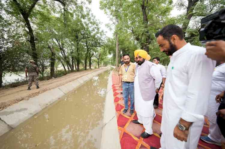 Concrete Lining of Kalyan Watercourse Will Increase Canal Water Carrying Capacity: CM Bhagwant Singh Mann