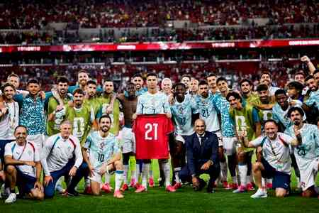 Ronaldo puts on No. 21 shirt to honour Diogo Jota after Portugal's win