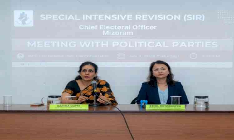 Mizoram first among 16 states, two UTs to achieve 100 pc digitisation of SIR enumeration