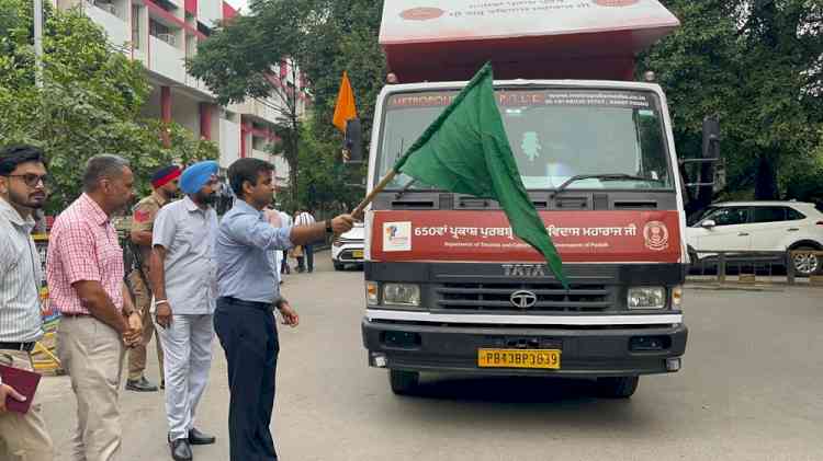 DC Himanshu Jain flags off mobile documentary van to spread Sri Guru Ravidass Ji's teachings and philosophy