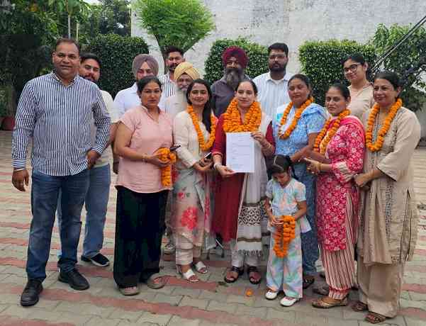 Anuradha Appointed as New District President of Jalandhar (Urban) Mahila Congress