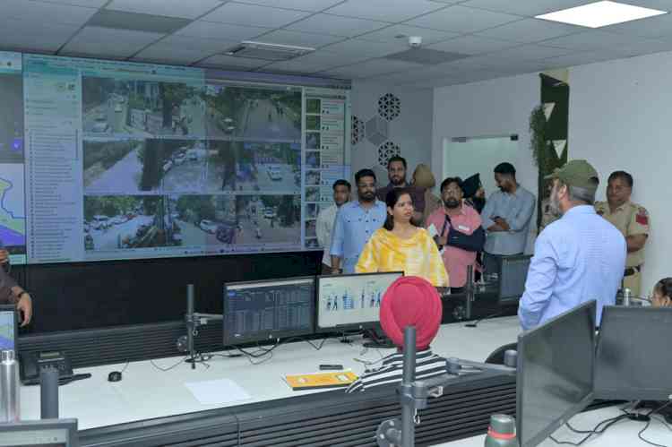 Mayor Inderjit Kaur, MC Chief Ojasvi Alankar launch first of its kind 24/7 Monsoon Helpline and WhatsApp Chatbot