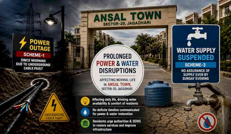 Power, Water Crisis Leave Ansal Town Residents in Jagadhari Frustrated