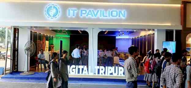 Students from Schools and Colleges Visit IT Pavilion, Gain Insights into Tripura’s Digital Future