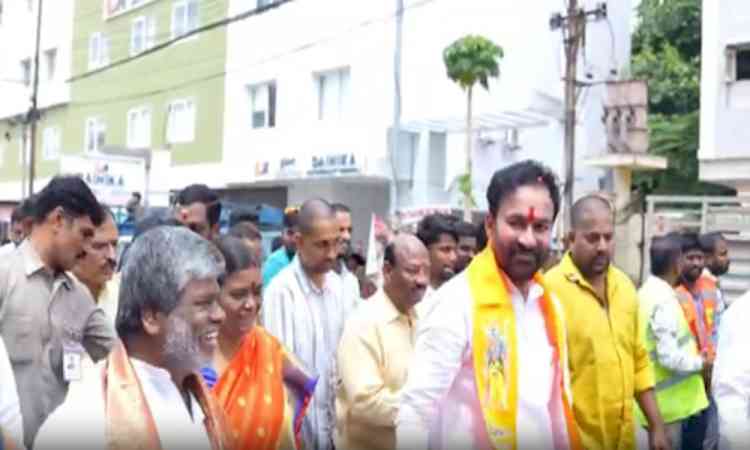 Telangana BJP leaders launch 'Singareni Bharosa Yatra'