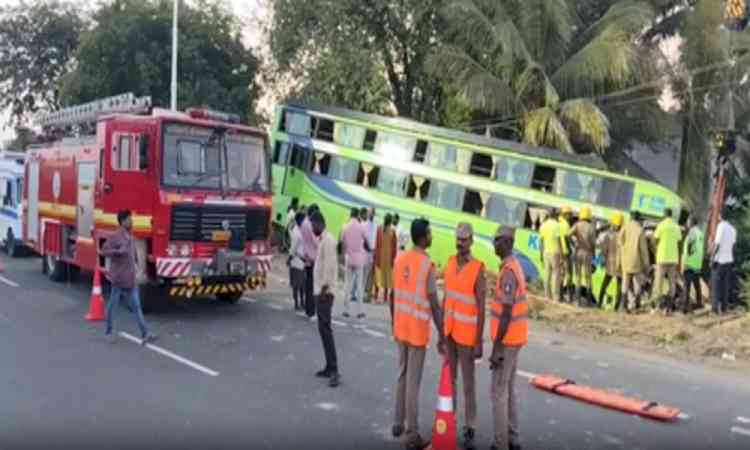 Five killed, 42 injured as two buses collide in TN's Madurai