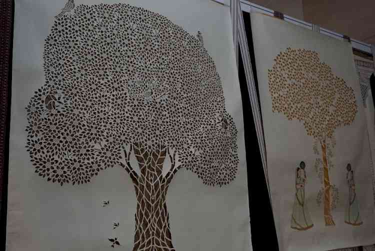 Rare Braj Paper-Cutting Art Sanjhi draws attention at Kausalyam 2026