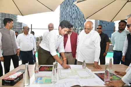 Gujarat CM spends birthday reviewing govt work, inspecting GIFT City projects
