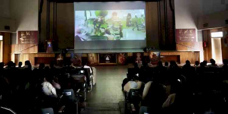 KMV organises an Exclusive Movie Preview of 'The Test Case' for the Freshers 