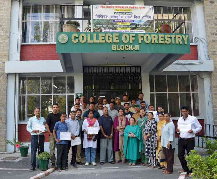 Training-cum-Exposure Visit on Digital Climate Smart Hill Farming organised