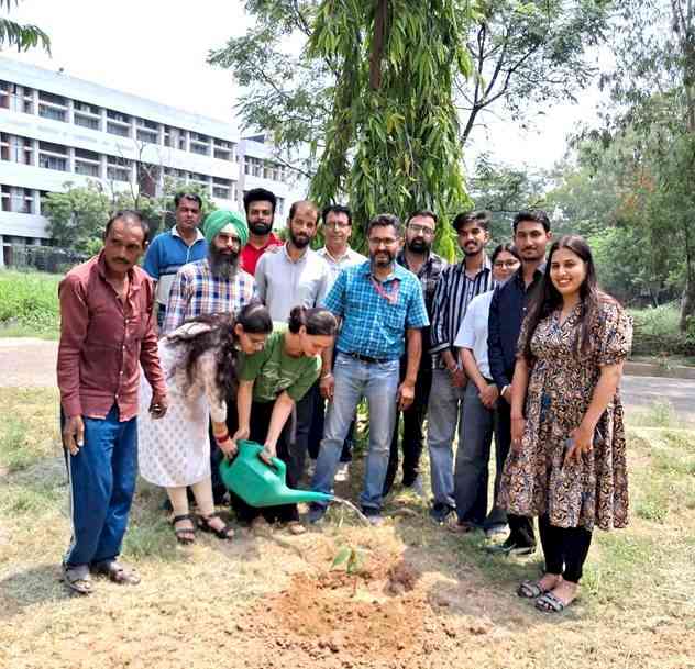 PU, Department of Biochemistry and Biophysics celebrates Van Mahotsav with tree plantation drive