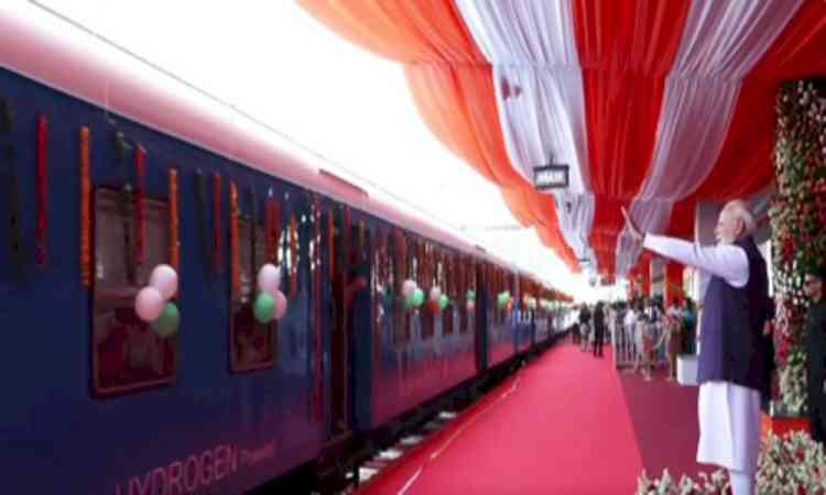 PM Modi flags off India’s first hydrogen train, launches development projects of Rs 14,700 crore from Jind