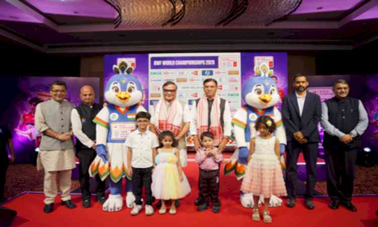 Dr. Mandaviya unveils mascot Peacko, for BWF World Championships