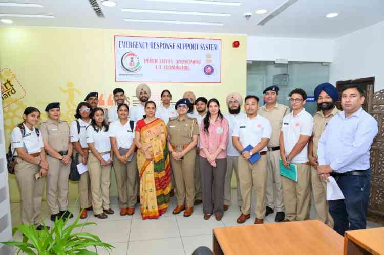 PU Police Administration Students Concludes Internship Programme with Hands-on Learning of ERSS