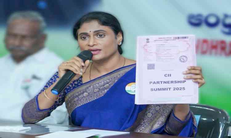 Andhra: Sharmila demands TDP-led coalition to raise farmers’ voice in Parliament