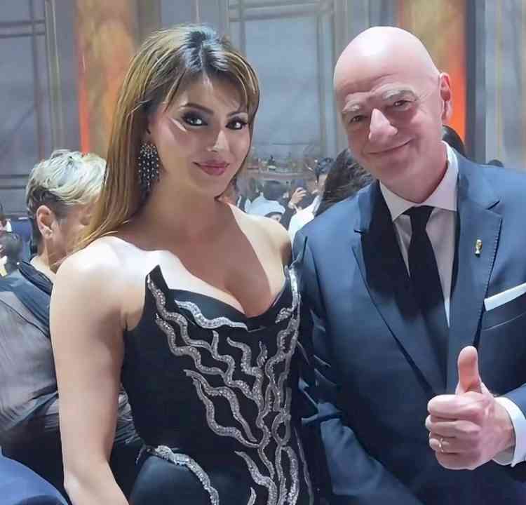 Urvashi Rautela Creates History with a Special Invitation from the FIFA President