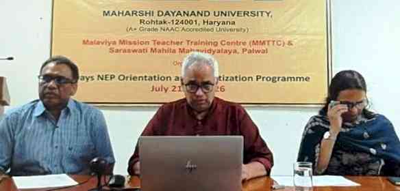 Teachers Play a Pivotal Role in the Effective Implementation of NEP-2020: MDU VC Prof. Milap Punia