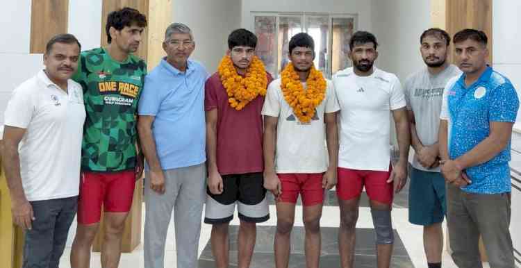 अंडर-20 विश्व कुश्ती चैंपियनशिप के लिए योगेश्वर दत्त रेसलिंग अकादमी के दो पहलवान चयनित