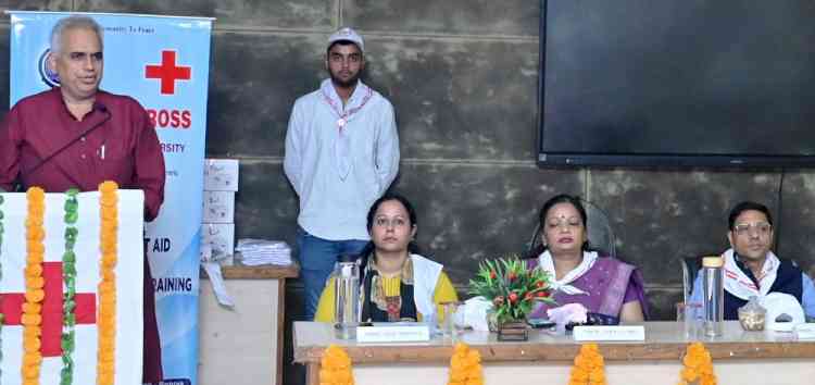 कुलपति प्रो. मिलाप पूनियाँ ने विद्यार्थियों से आपदा प्रबंधन में दक्ष बनने का आह्वान किया