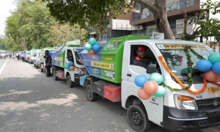 Delhi CM Rekha Gupta flags off 917 modern waste collection vehicles