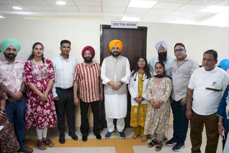 Hardeep Singh Mundian dedicates three new aam aadmi clinics costing Rs.76.41 lakh to people in Sahnewal