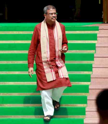 'Pradhan resigned keeping in mind sentiments of youth': Rajnath Singh