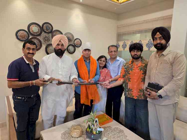 MLA Kulwant Singh Sidhu honours NEET AIR 1 Aryan Gupta today