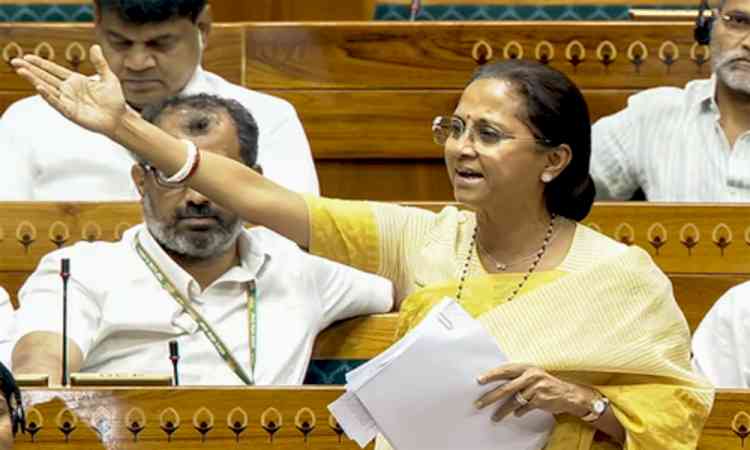 Supriya Sule demands JPC on anti-paper leak Bill, seeks probe against  protester 'assaults'