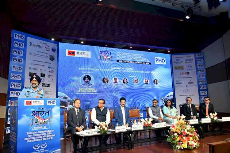 “Future Warfare Will Depend on Manned - Unmanned Integration”, says Air Chief Marshal Amar Preet Singh at PHDCCI's Bharat Drone Manthan 3.0