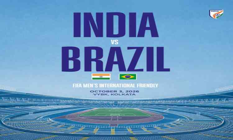 India to play five-time world champions Brazil in a friendly in Kolkata