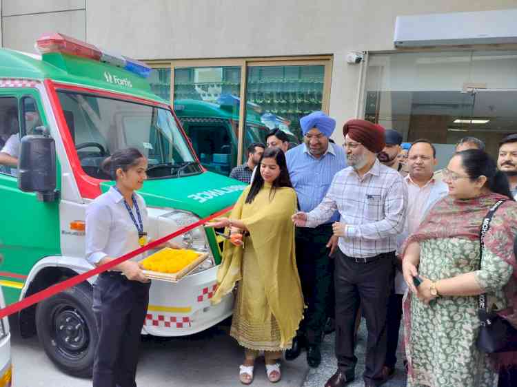 Fortis Ludhiana Strengthens Emergency Care Infrastructure; Introduces Free Ambulance Services within 6 Kms of Fortis Ludhiana Hospitals
