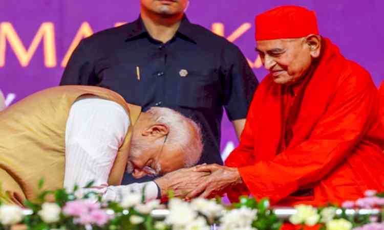 PM Modi releases Kannada translations of Valmiki Ramayana and stories of Vedanta monks 