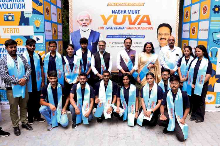 5,000 LPU Students Join Prime Minister Narendra Modi to Launch Nationwide 100 Week 'Gen Z Against Addiction' Campaign