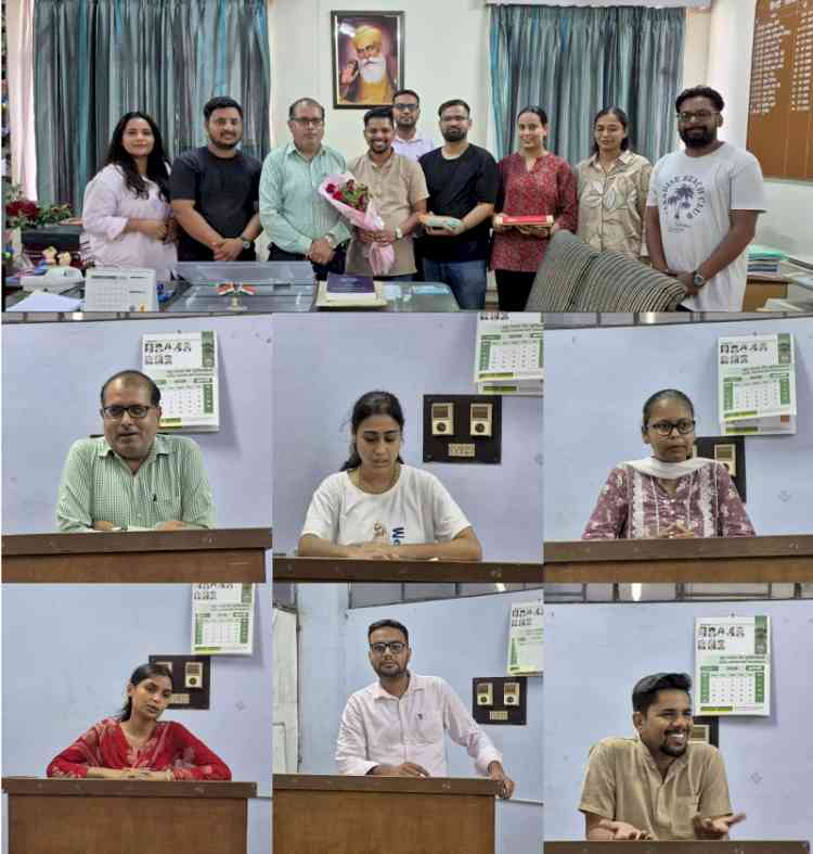गुरु नानक देव विश्वविद्यालय अमृतसर के हिंदी विभाग में श्री गुरु पूर्णिमा कार्यक्रम का सफल आयोजन
