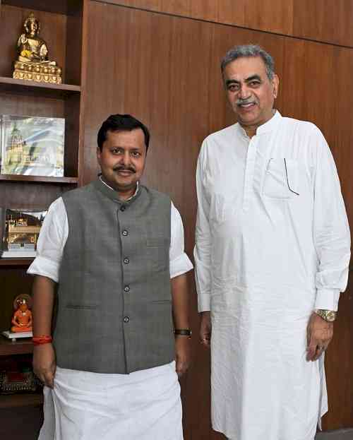 Sanjay Tandon meets BJP National President Nitin Nabin, discusses organisational strengthening in Himachal and Chandigarh 