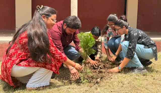 Department of Statistics, PU Organises Plantation Drive