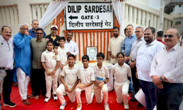 MCA installs Dilip Sardesai Gate on legendary player’s birth anniversary at Wankhede Stadium