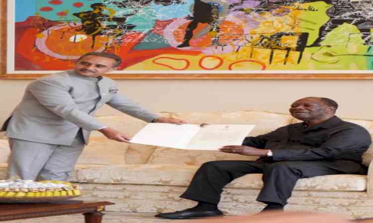 MoS Kirti Vardhan Singh calls on Cote d’Ivoire President, discusses growing partnership