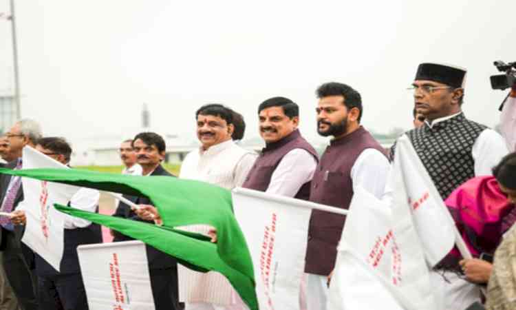 CM Mohan Yadav flags off four new flights from Bhopal airport