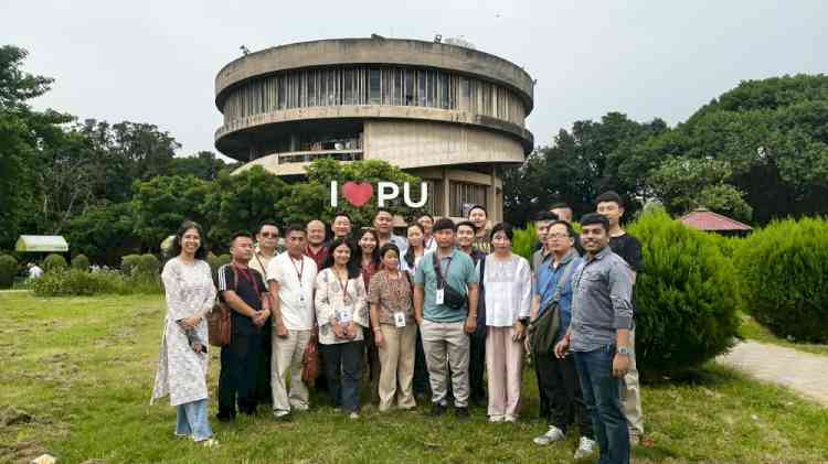 Bhutan Broadcasting Service Corporation Delegation Visits Jyotirgamaya Community Radio Station at Panjab University