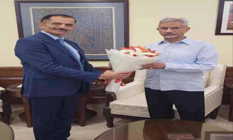 EAM Jaishankar meets Bimal Patel, congratulates him for getting elected as ITLOS judge