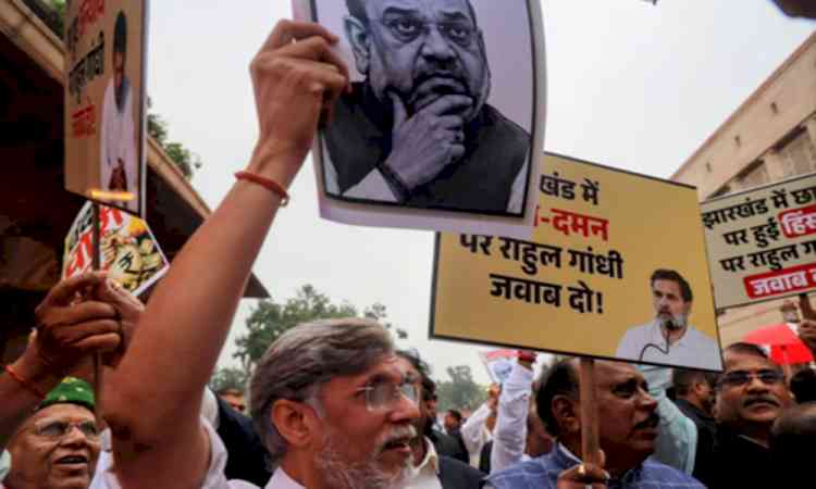 NDA, Oppn face off at Makar Dwar over Jharkhand students' protests, Parliament disruption issue