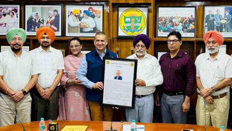 Punjab Agricultural University Confers Citation upon State Information Commissioner, Punjab Harpreet Sandhu