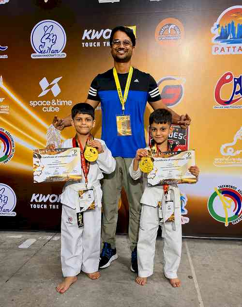 Chandigarh Taekwondo Stars Strike Gold in Thailand, Win Two Gold Medals for India