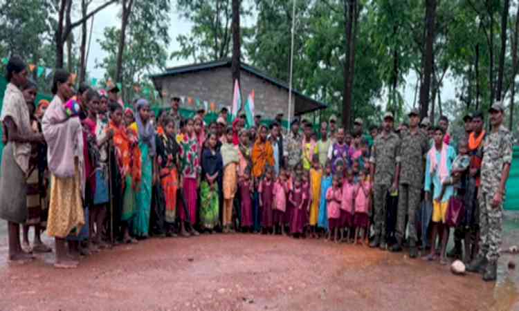 Chhattisgarh: Tricolour hoisted for first time in nine Abujhmad villages free of Naxal fear